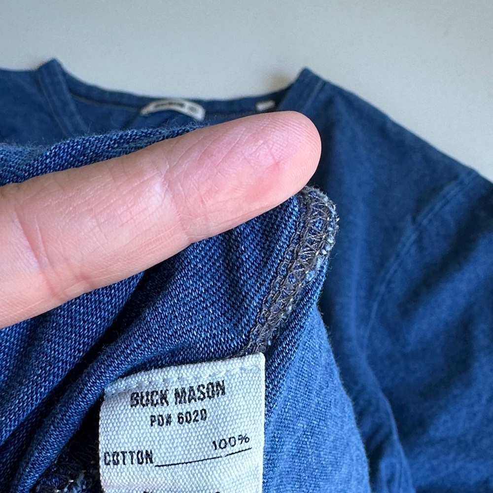 Buck Mason Blue Men's Shirt - Picture 4 of 4